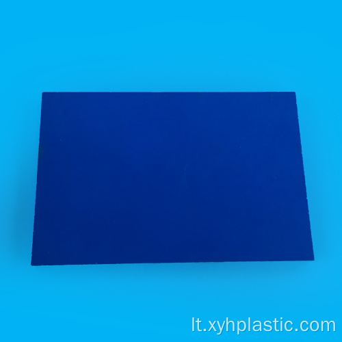 Mėlynas PVC lapas, viena pusė klijams